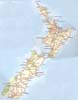 The North and South Islands of New Zealand